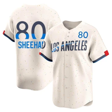 Youth Los Angeles Dodgers Emmet Sheehan ＃80 Cream Limited 2024 City Connect Jersey