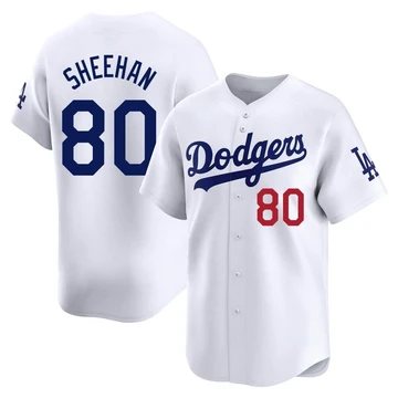 Youth Los Angeles Dodgers Emmet Sheehan ＃80 White Limited Home Jersey