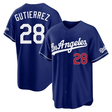 Youth Los Angeles Dodgers Franklin Gutierrez ＃28 Royal Limited Alternate Stadium Jersey