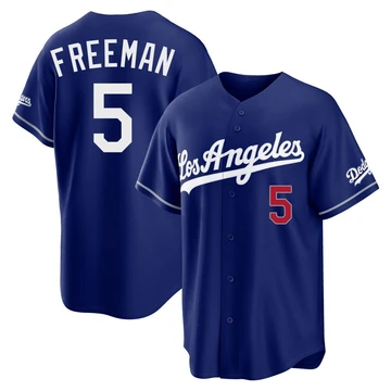 Youth Los Angeles Dodgers Freddie Freeman ＃5 Royal Limited Alternate Stadium Jersey