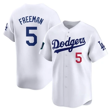 Youth Los Angeles Dodgers Freddie Freeman ＃5 White Limited 2024 World Tour Seoul Series Home Jersey