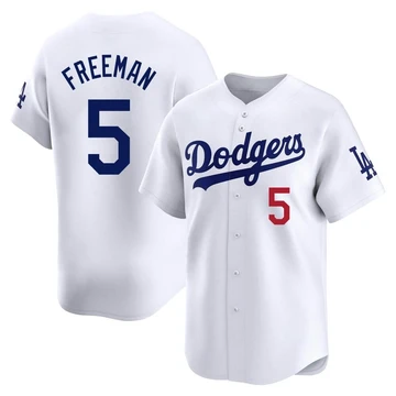 Youth Los Angeles Dodgers Freddie Freeman ＃5 White Limited Home Jersey