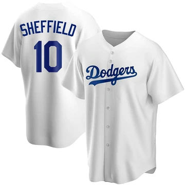 Youth Los Angeles Dodgers Gary Sheffield ＃10 White Replica Home Jersey