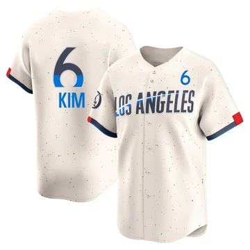 Youth Los Angeles Dodgers Hyeseong Kim ＃6 Cream Limited 2024 City Connect Jersey