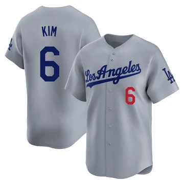 Youth Los Angeles Dodgers Hyeseong Kim ＃6 Gray Limited Away Jersey