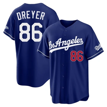 Youth Los Angeles Dodgers Jack Dreyer ＃86 Royal Limited Alternate Stadium Jersey