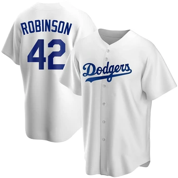 Youth Los Angeles Dodgers Jackie Robinson ＃42 White Replica Home Jersey