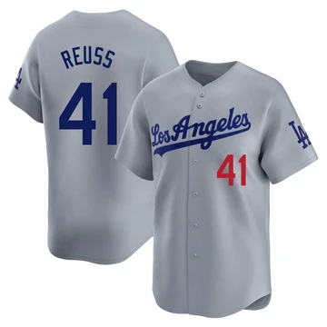 Youth Los Angeles Dodgers Jerry Reuss ＃41 Gray Limited Away Jersey