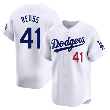 Youth Los Angeles Dodgers Jerry Reuss ＃41 White Limited Home Jersey