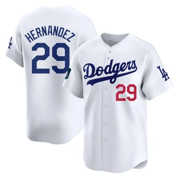 Youth Los Angeles Dodgers Jonathan Hernandez ＃29 White Limited 2024 World Tour Seoul Series Home Jersey