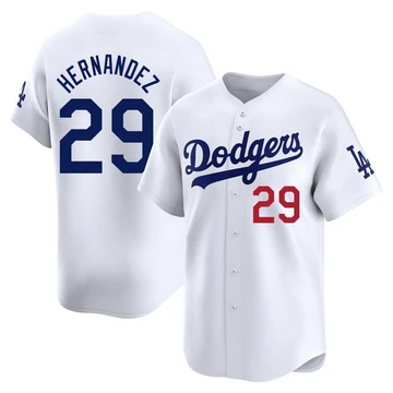 Youth Los Angeles Dodgers Jonathan Hernandez ＃29 White Limited Home Jersey