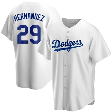 Youth Los Angeles Dodgers Jonathan Hernandez ＃29 White Replica Home Jersey