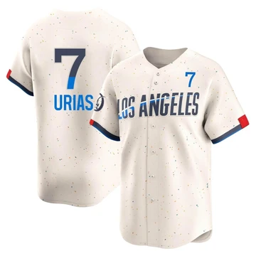 Youth Los Angeles Dodgers Julio Urias ＃7 Cream Limited 2024 City Connect Jersey