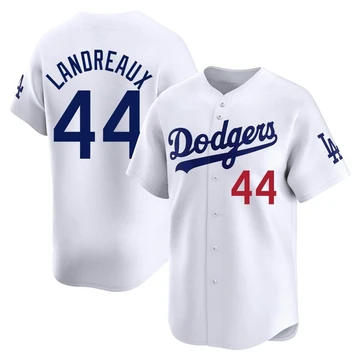 Youth Los Angeles Dodgers Ken Landreaux ＃44 White Limited Home Jersey