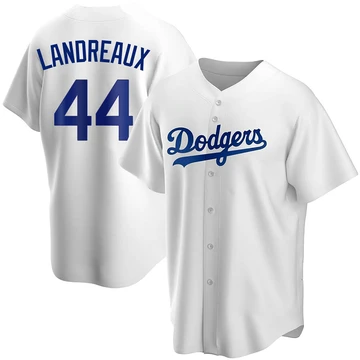 Youth Los Angeles Dodgers Ken Landreaux ＃44 White Replica Home Jersey