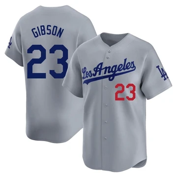 Youth Los Angeles Dodgers Kirk Gibson ＃23 Gray Limited Away Jersey