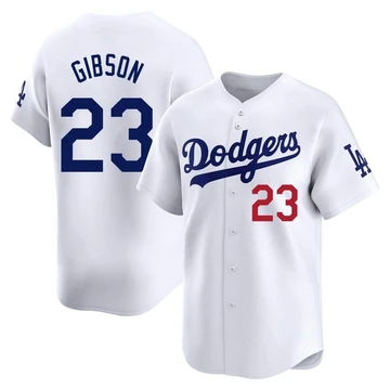 Youth Los Angeles Dodgers Kirk Gibson ＃23 White Limited Home Jersey