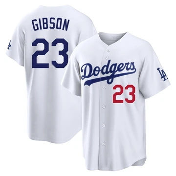 Youth Los Angeles Dodgers Kirk Gibson ＃23 White Limited Home Stadium Jersey