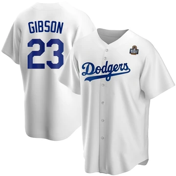 Youth Los Angeles Dodgers Kirk Gibson ＃23 White Replica Home 2024 World Series Jersey