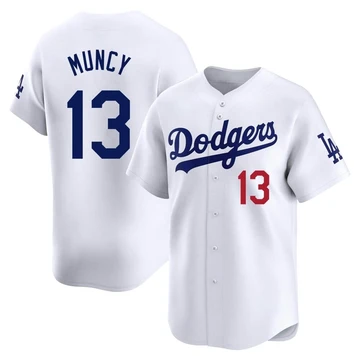 Youth Los Angeles Dodgers Max Muncy ＃13 White Limited Home Jersey