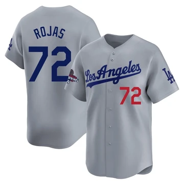 Youth Los Angeles Dodgers Miguel Rojas ＃72 Gray Limited Away World Series Champions Jersey