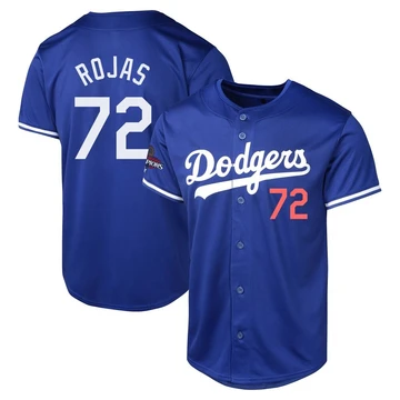 Youth Los Angeles Dodgers Miguel Rojas ＃72 Royal Limited Alternate World Series Champions Jersey