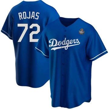 Youth Los Angeles Dodgers Miguel Rojas ＃72 Royal Replica Alternate 2024 World Series Jersey