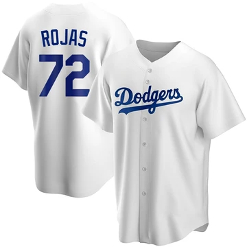 Youth Los Angeles Dodgers Miguel Rojas ＃72 White Replica Home Jersey