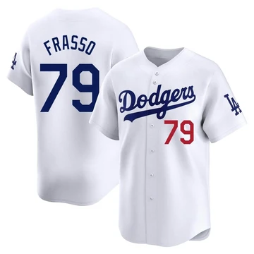 Youth Los Angeles Dodgers Nick Frasso ＃79 White Limited Home Jersey
