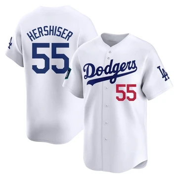 Youth Los Angeles Dodgers Orel Hershiser ＃55 White Limited 2024 World Tour Seoul Series Home Jersey