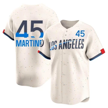 Youth Los Angeles Dodgers Pedro Martinez ＃45 Cream Limited 2024 City Connect Jersey
