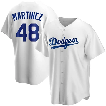 Youth Los Angeles Dodgers Ramon Martinez ＃48 White Replica Home Jersey