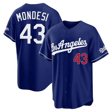 Youth Los Angeles Dodgers Raul Mondesi ＃43 Royal Limited Alternate Stadium Jersey