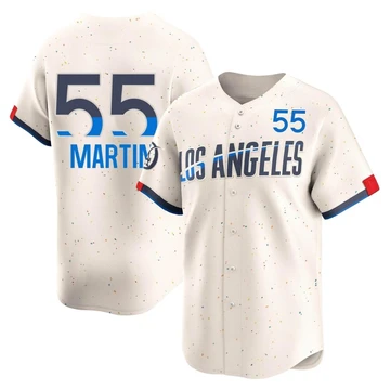 Youth Los Angeles Dodgers Russell Martin ＃55 Cream Limited 2024 City Connect Jersey