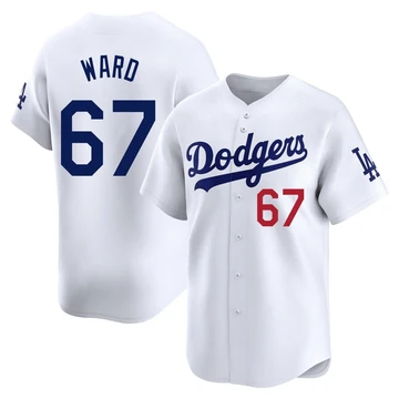 Youth Los Angeles Dodgers Ryan Ward ＃67 White Limited Home Jersey