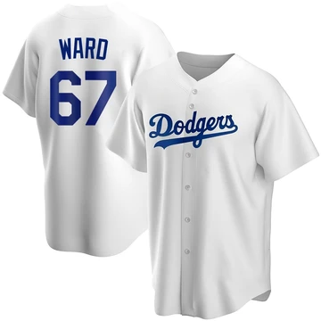 Youth Los Angeles Dodgers Ryan Ward ＃67 White Replica Home Jersey