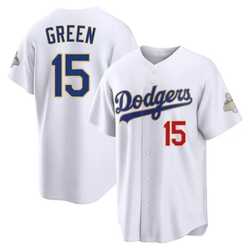 Youth Los Angeles Dodgers Shawn Green ＃15 Gold Limited White 2026 Collection Stadium Jersey