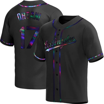 Youth Los Angeles Dodgers Shohei Ohtani ＃17 Black Replica Holographic Alternate Jersey
