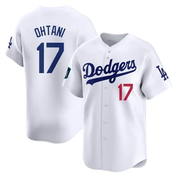 Youth Los Angeles Dodgers Shohei Ohtani ＃17 White Limited 2024 World Tour Seoul Series Home Jersey