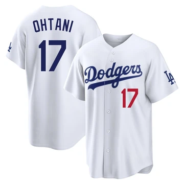 Youth Los Angeles Dodgers Shohei Ohtani ＃17 White Limited Home Stadium Jersey