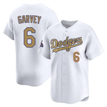 Youth Los Angeles Dodgers Steve Garvey ＃6 Gold Limited White 2025 Collection Jersey