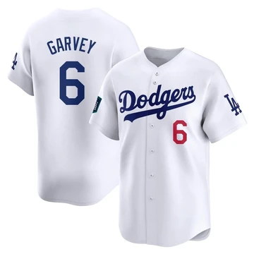 Youth Los Angeles Dodgers Steve Garvey ＃6 White Limited 2024 World Tour Seoul Series Home Jersey