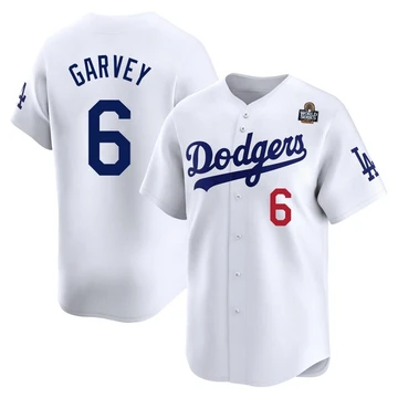 Youth Los Angeles Dodgers Steve Garvey ＃6 White Limited Home 2024 World Series Jersey