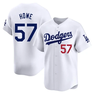 Youth Los Angeles Dodgers Steve Howe ＃57 White Limited Home Jersey