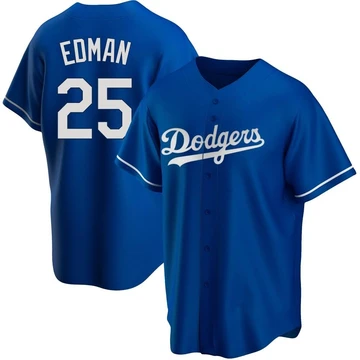 Youth Los Angeles Dodgers Tommy Edman ＃25 Royal Replica Alternate Jersey